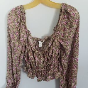 Floral crop top